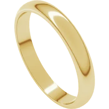 Solid 14K Gold Wedding Ring 3mm