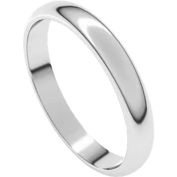 14K White Gold Wedding Ring 3mm